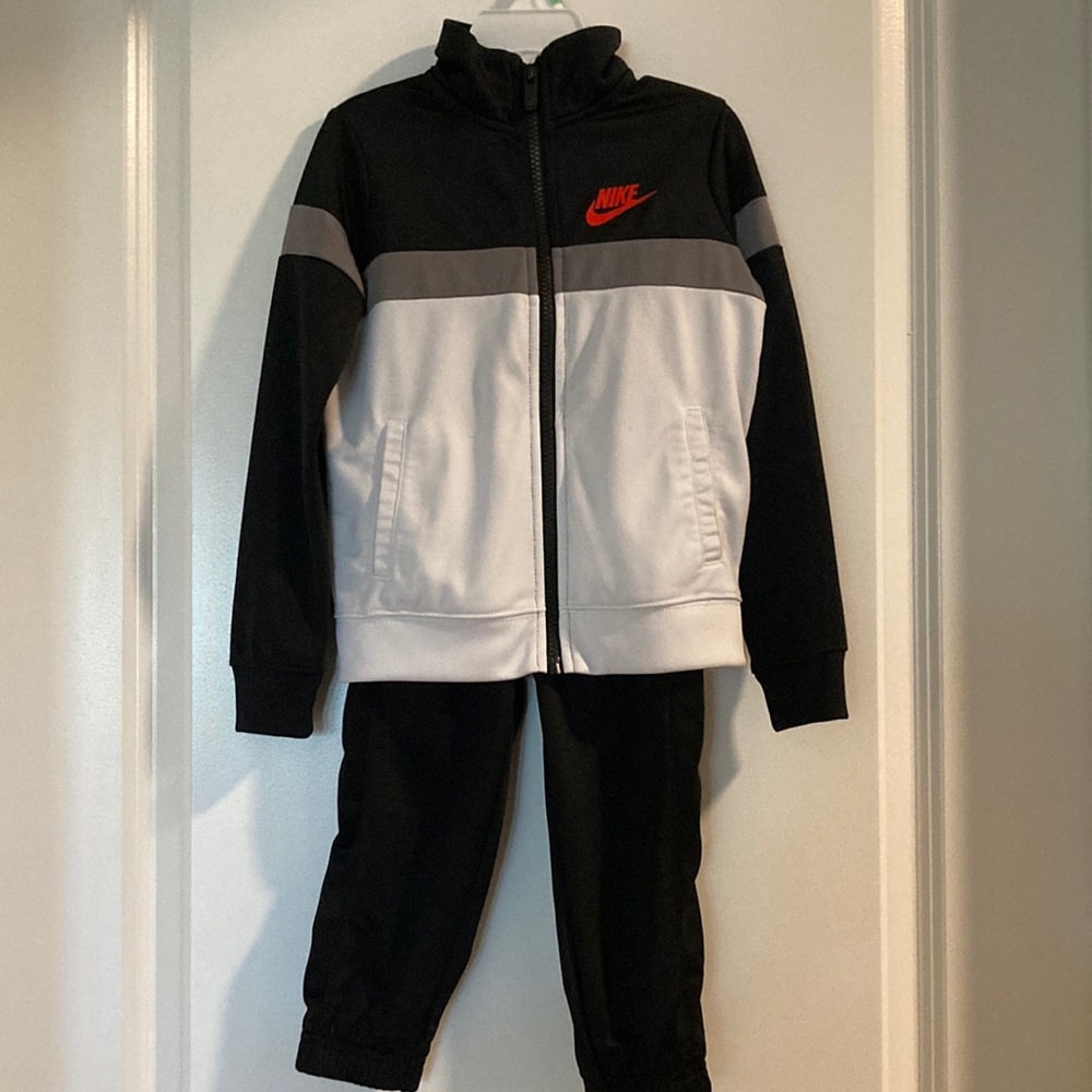 Nike black, white and grey tracksuit